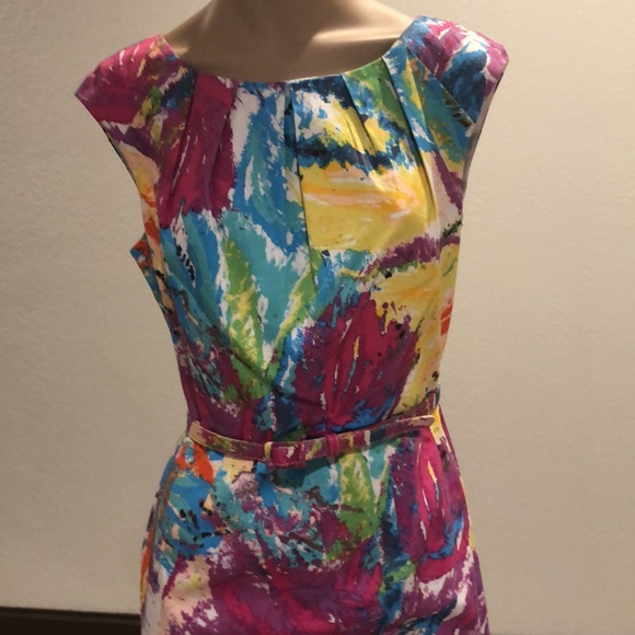 Spense Multicolored Dress Size 4 - Picture 5 of 10
